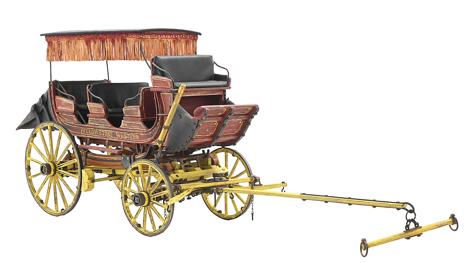 ROY LUTTRELL MINIATURE "YELLOWSTONE WESTERN" COACH