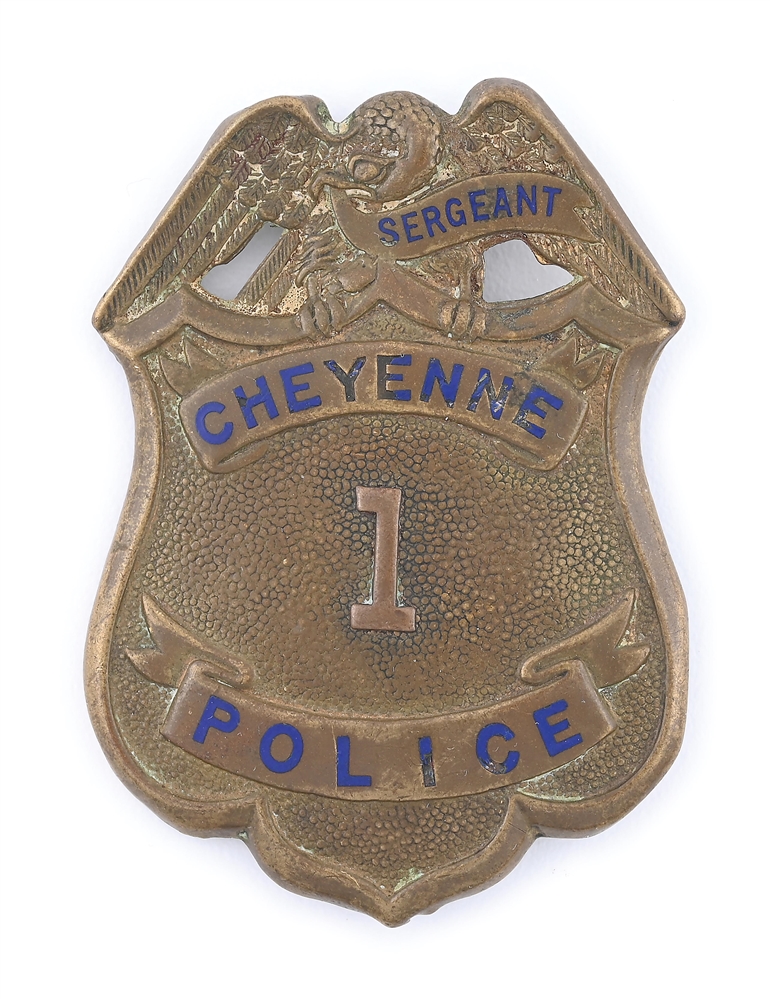 CHEYENNE WYOMING POLICE BADGE