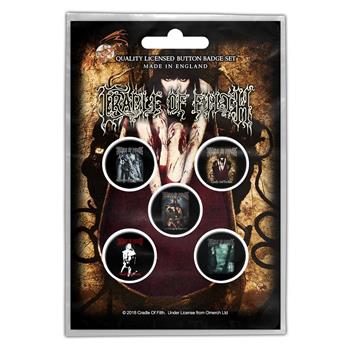 Cradle of Filth Albums Button Pin Set