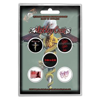 Mötley Crüe Dr. Feelgood Button Pin Set