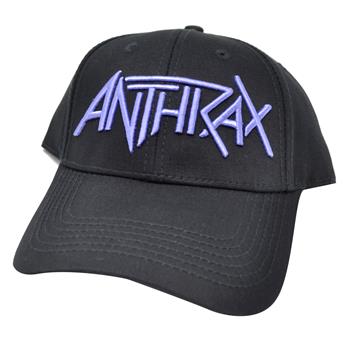 Anthrax Purple Logo Baseball Cap