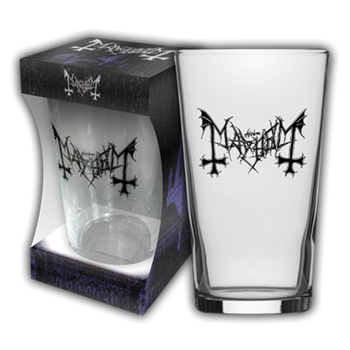 Mayhem Logo Beer Glass