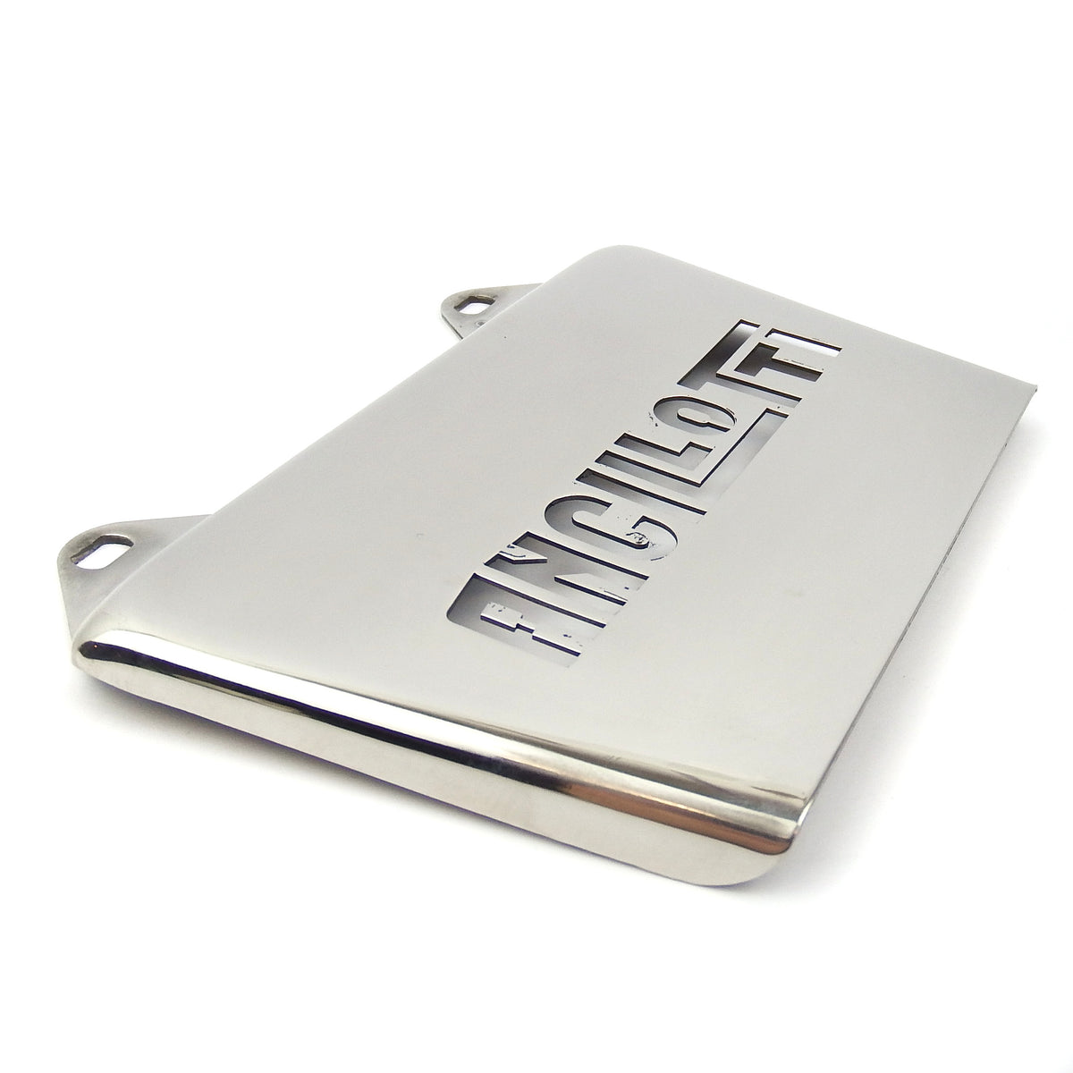 Lambretta Ancillotti Laser Cut Rear Mudflap - Polished Stainless Steel