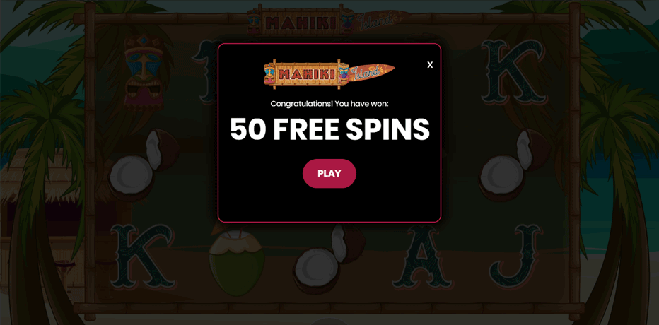 50 Free Spins No Deposit Needed on Mahiki Island