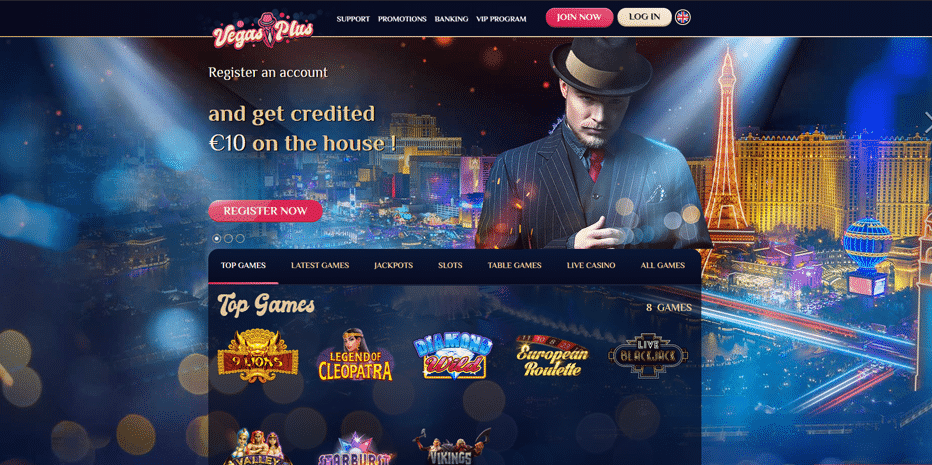 50 reais grátis no VegasPlus Casino (Sem Depósito)