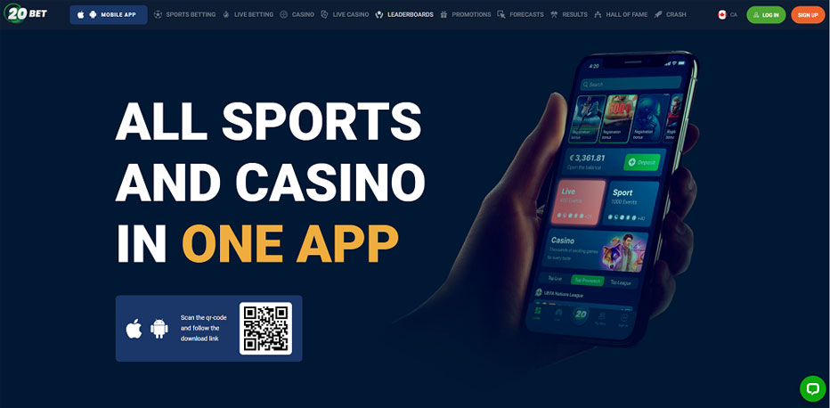 20bet casino app