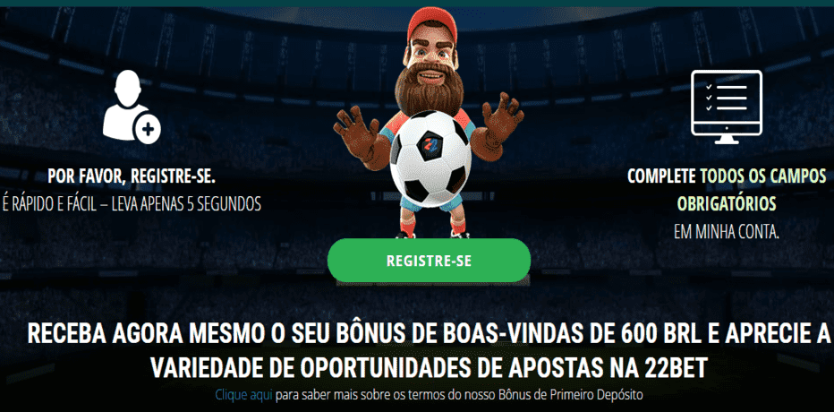 Bônus de Boas-Vindas - 22bet - Final da Champions League