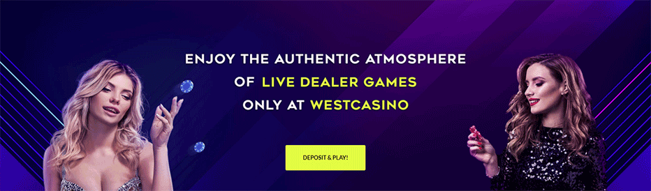 jeux de croupier en direct chez Westcasino