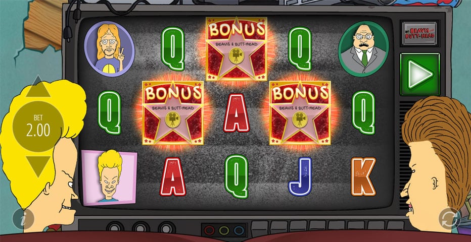 Beavis and Butt-Head Video Slot Bonus