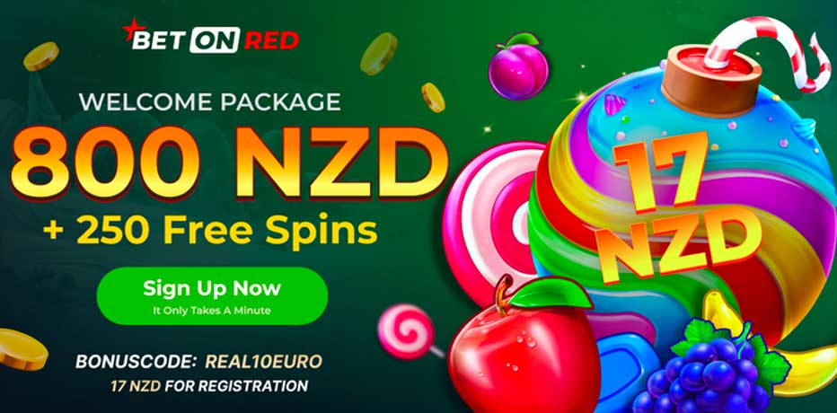 BetOnRed No Deposit Bonus Code - 55 Free Spins or NZ$17 Free