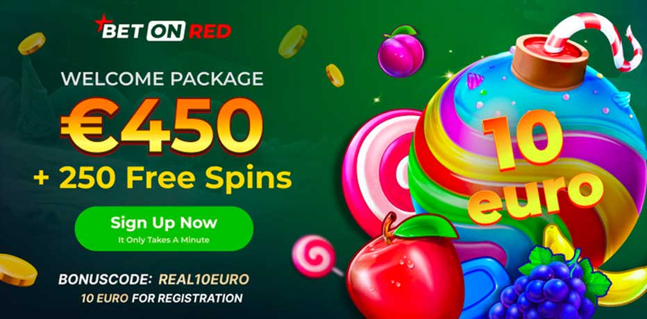 BetOnRed No Deposit Bonus Code - 55 Free Spins or €10 Free