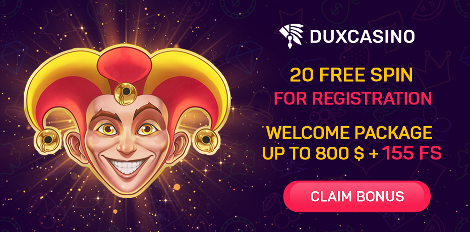 Dux Casino No Deposit Bonus - 20 Free Spins on Fire Joker