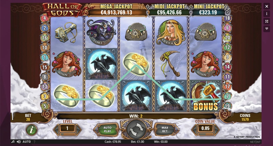 Hall of Gods Free Spins Unlocked