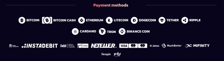 Métodos de Pagamento do 21bit