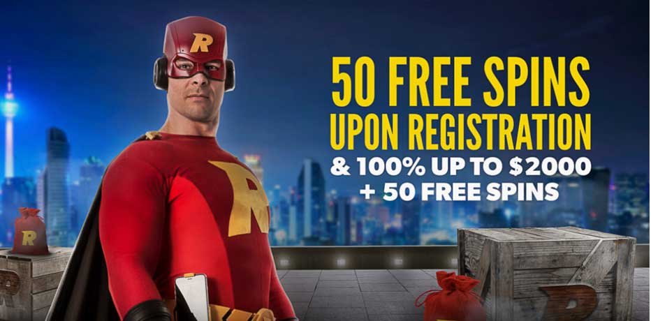 Rizk Welcome Offer New Zealand - 50 free spins and up to $2000 bonus