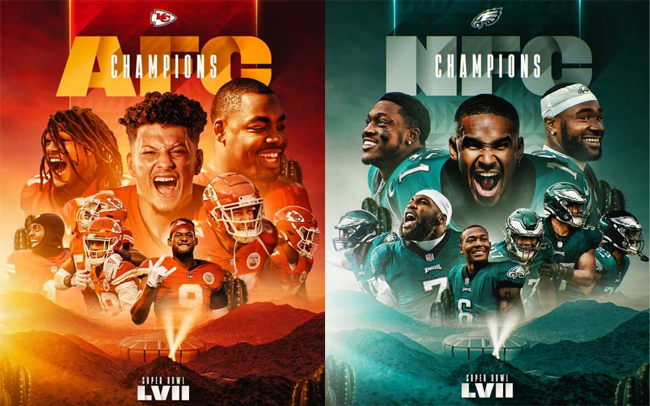 Superbowl Contenders 2023 – Kansas City Chiefs Vs. Philadelphia Eagles