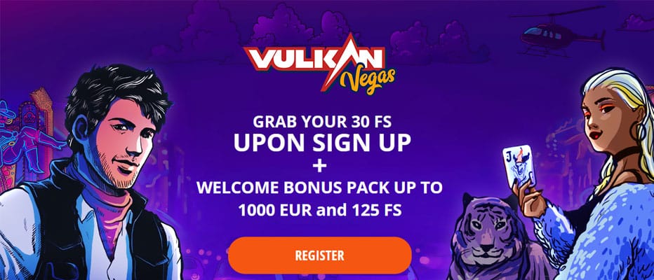 Vulkan Vegas Befizetés Nélküli Promó Kód - 30 ingyenes pörgetés Book of Dead