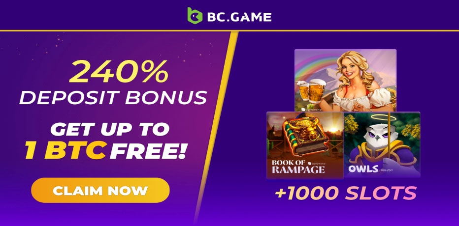 bc game get 1 btc for just $1 deposit