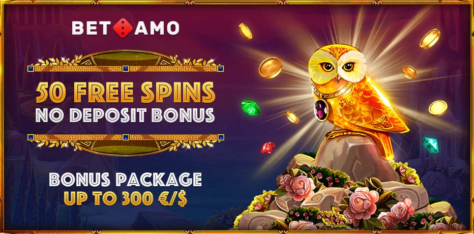 BetAmo No Deposit Bonus - 50 Free Spins on Registration