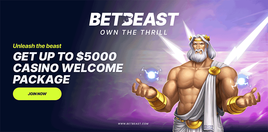 Betbeast deposit bonus - up $5000 in rewards