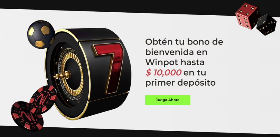 bono de bienvenida en winpot casino