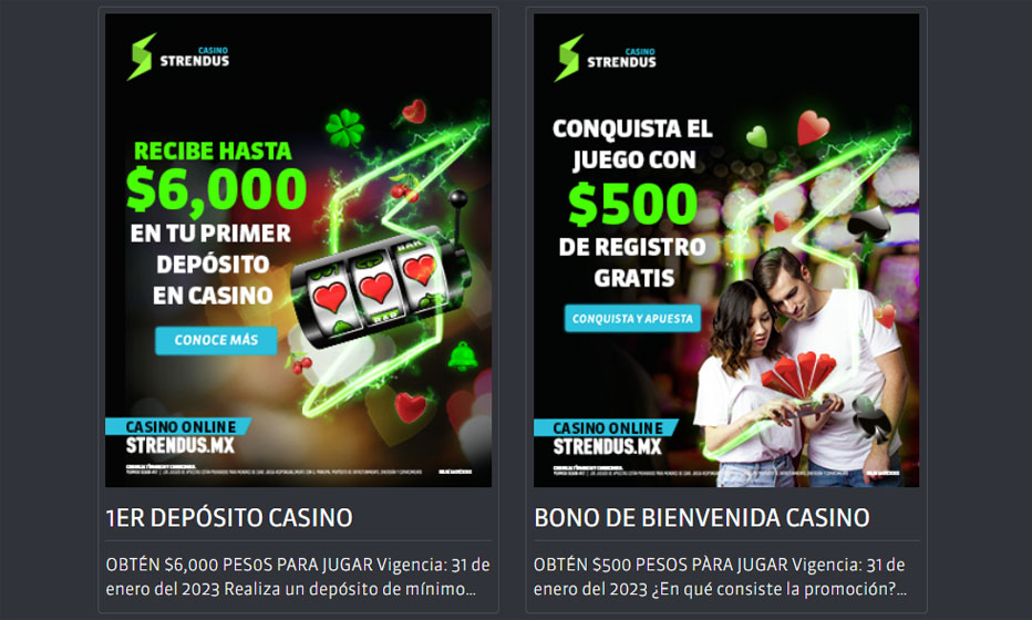 casino strendus 500 bono sin deposito