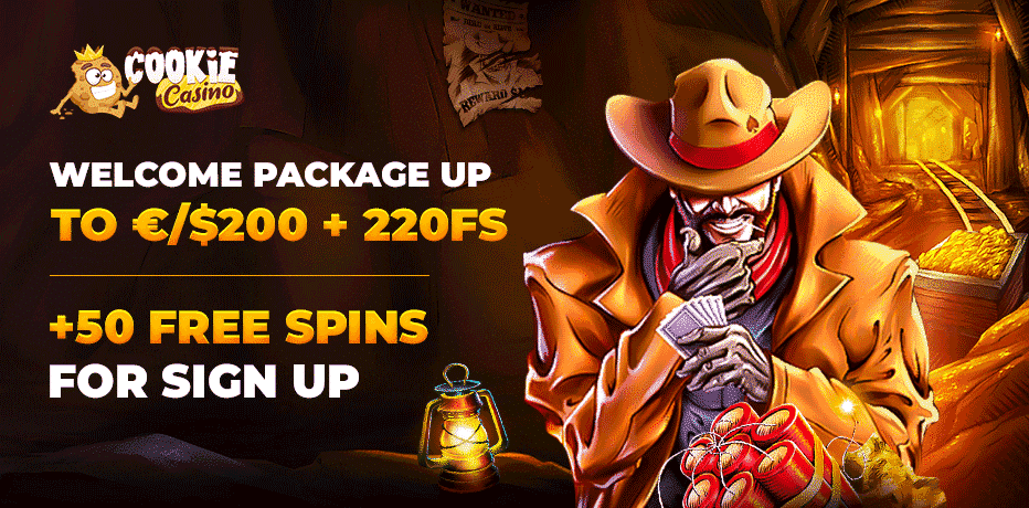 Claim 50 Free Spins No Deposit at Cookie Casino