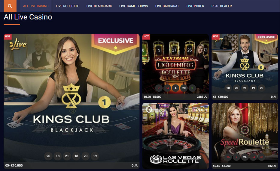 live casino dreambet