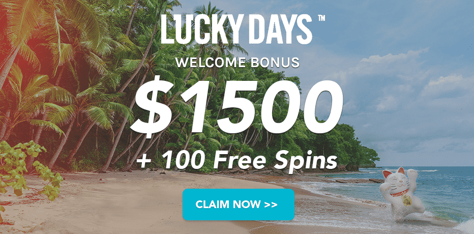 lucky days casino bonus 100 free spins on registration canada