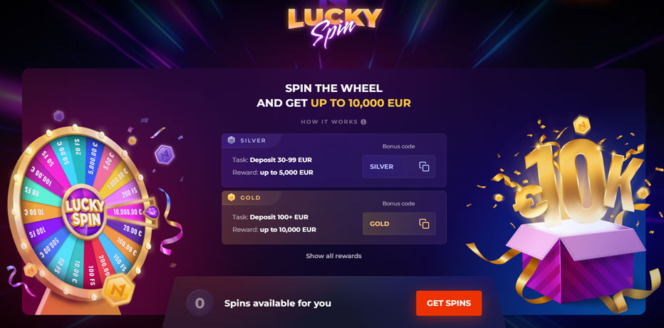 Gagnez jusqu'à C$10 000 avec votre Lucky Spin chez N1 Casino
