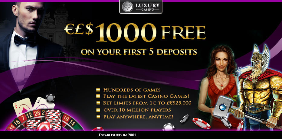 luxury casino bonus deposit $1 get 20