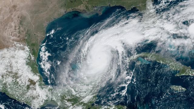 Hurricane Milton aus dem Weltraum fotografiert.