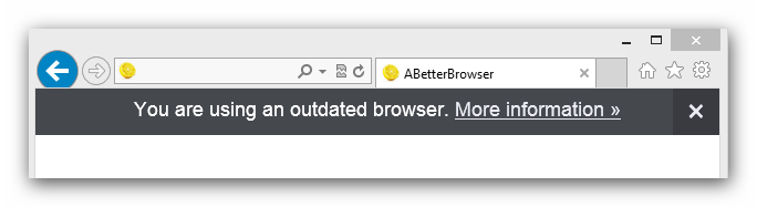 The Better Browser banner