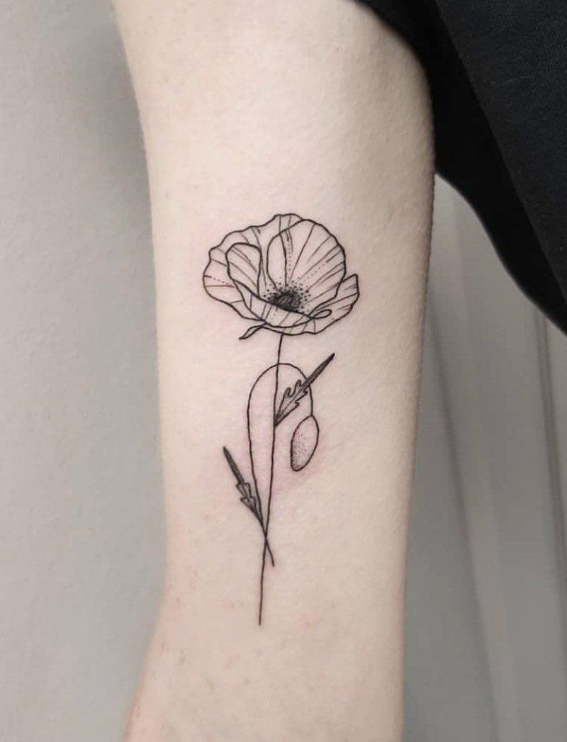 30 Elegant Poppy Tattoos You Can Copy | Xuzinuo | Page 9