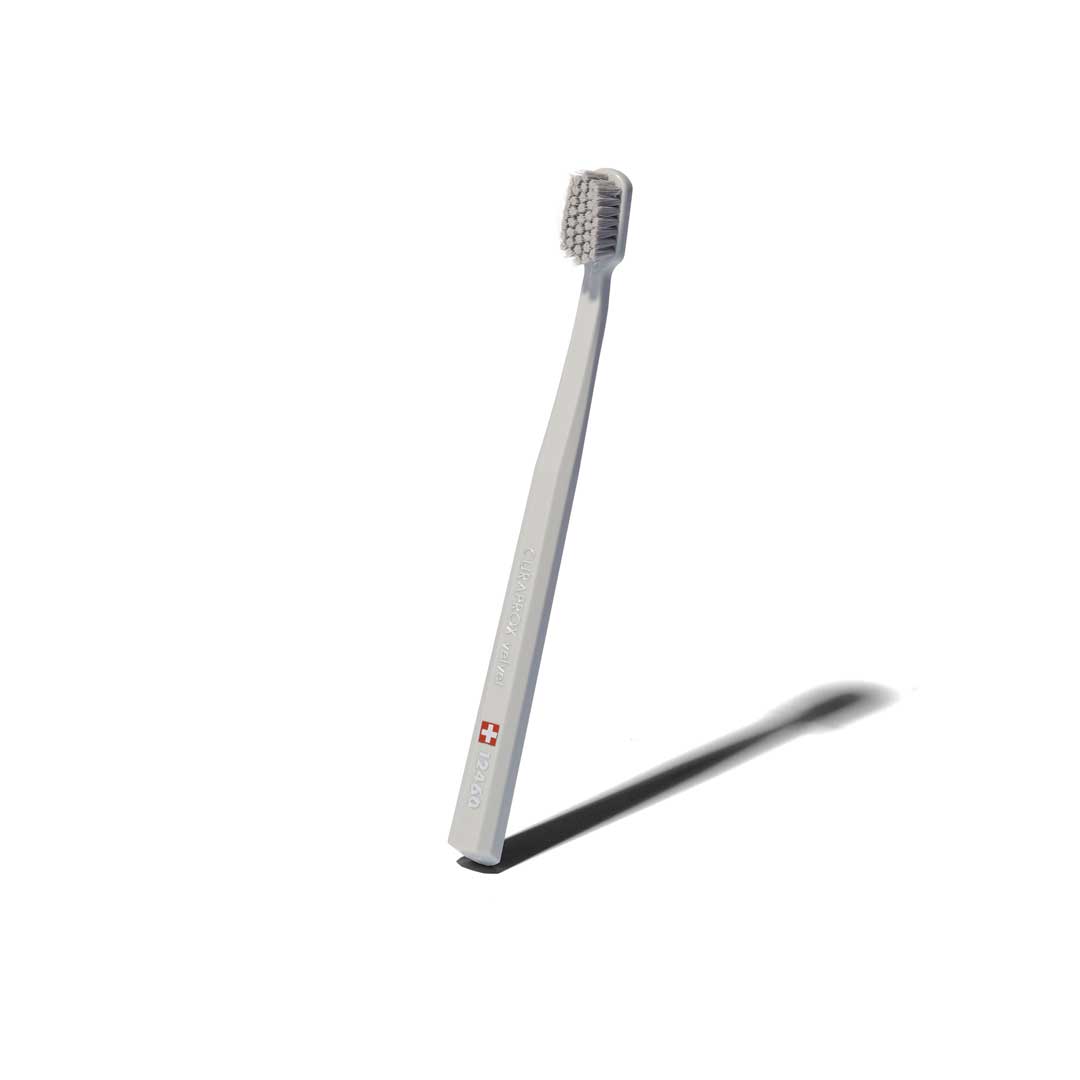 Grey Curaprox Toothbrush