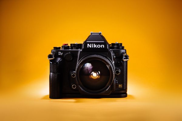 fotografie, camera, Nikon, lens, geel, licht