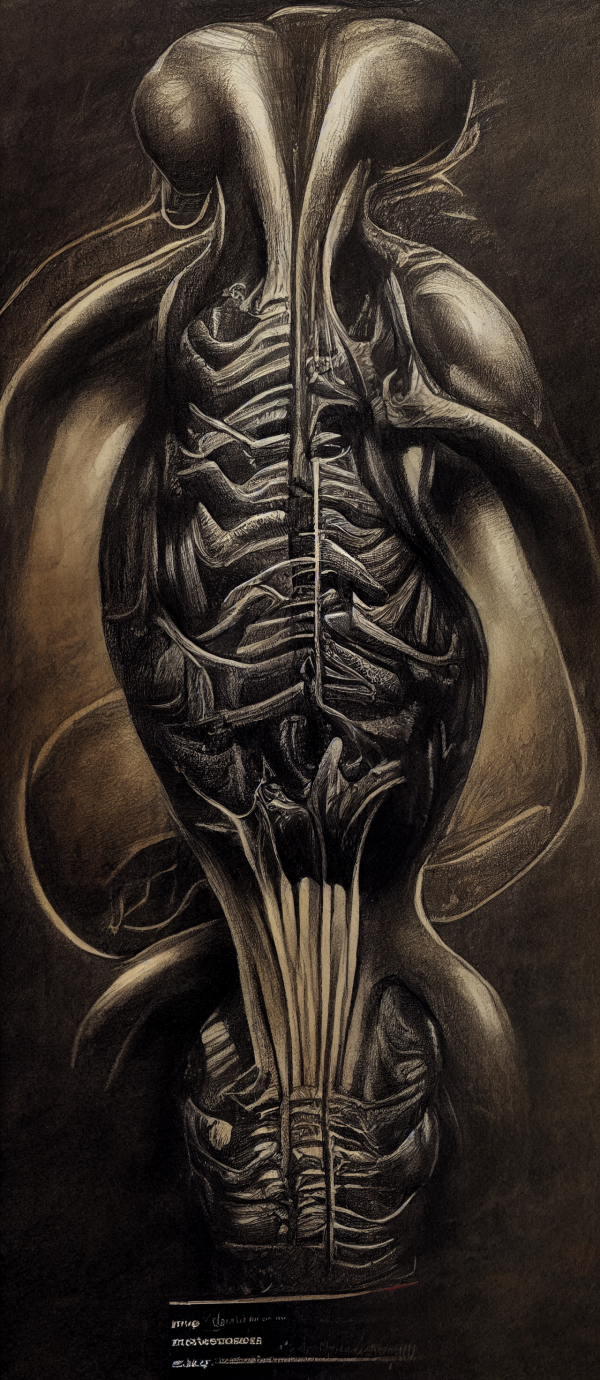 anatómia,H R Giger