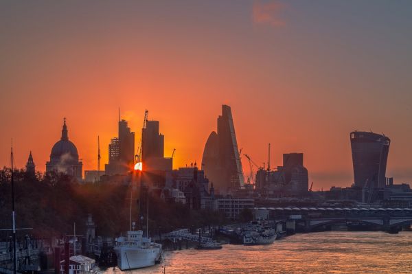 Londra,gün batımı,Şehir,Şehir manzarası,Kentsel,gündoğumu