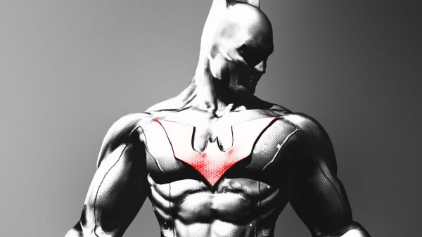 Batman Arkham inceputul,negru,monocrom,supererou,muşchi,braţ