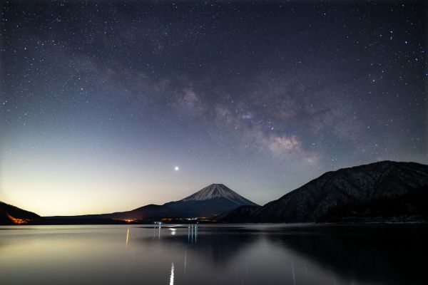 Mount Fuji,hemel,nacht