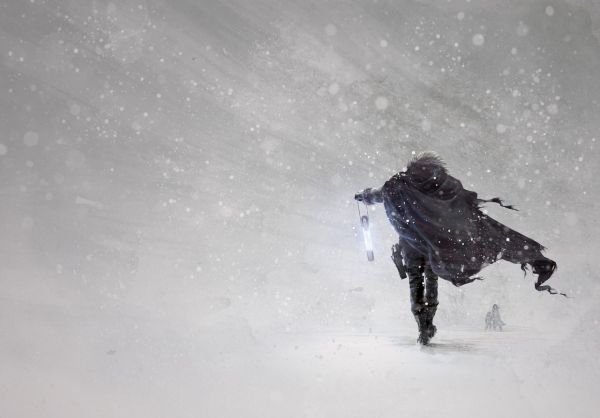 fantasy art, snow, winter, ice, Freezing, weather