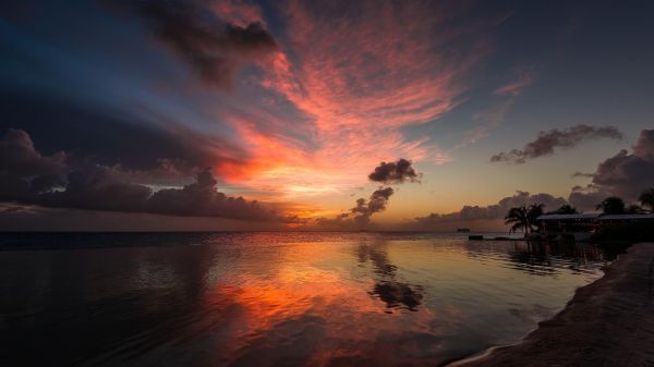 luce del sole,tramonto,riflessione,mare,cielo,Alba