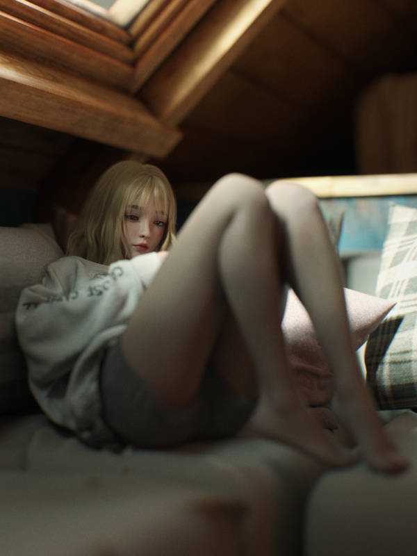 3D,CG,ファンタジーガール