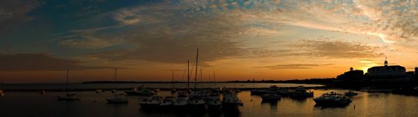 paesaggio, cielo, tramonto, mare, acqua, riflessione