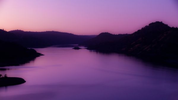 le coucher du soleil,mer,Lac,réflexion,lever du soleil,soir