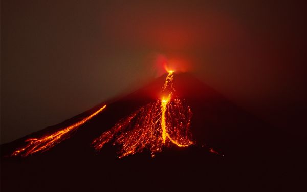 自然,火山,溶岩,地形,地質学的現象,火災