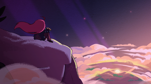 Celeste Game,solnedgang