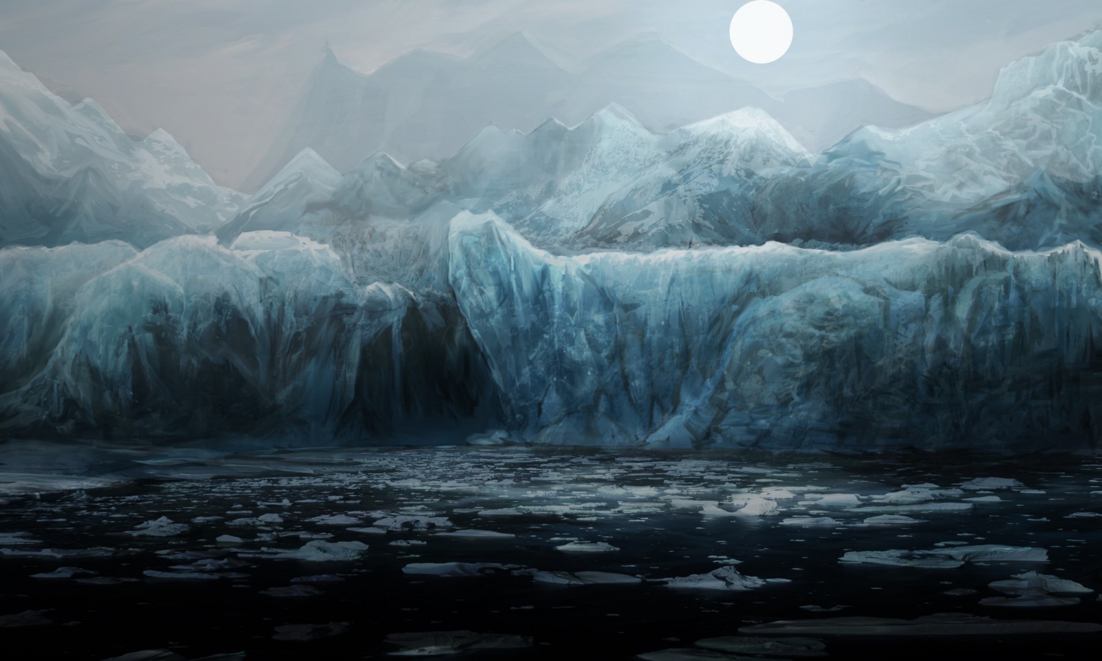 paesaggio, mare, acqua, natura, cielo, opera d'arte, iceberg, ghiaccio, atmosfera, artico, Congelamento, Formazione, fusione, montagna, oceano, alveo, 2500x1500 px, ghiacciaio, sfondo del computer, mare ghiacciato, oceano Artico, calotta polare, calotta di ghiaccio, geomorfologia glaciale, fenomeno, risorse idriche