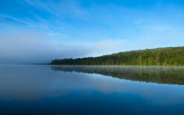 la nature,paysage,Lac,réflexion,ciel,Matin