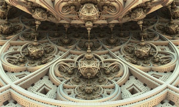 escultura,ART,3D,Fractal,cúpula,palacio